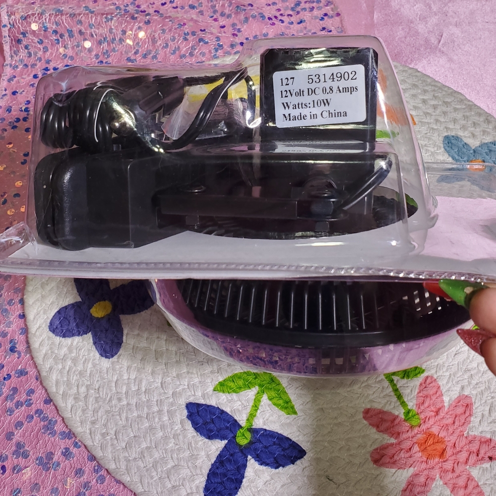Auto Drive 6" Electronics Vehicle Clip-On Summer Travel Auto Car Fan NIB NWT - Picture 9 of 12